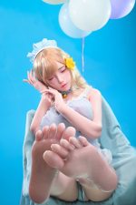 152cm (4.99ft) Closed-Eye Blonde Realistic Doll - Image 29