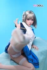 152cm (4.99ft) Silver Hair Soft Beauty Sex Doll, Real Skin Texture - Image 15