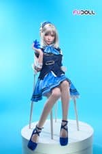 152cm (4.99ft) Silver Hair Soft Beauty Sex Doll, Real Skin Texture - Image 12
