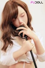 148cm (4.85ft) Full Size Tiny Sex Doll with Eyes Closed - Image 10