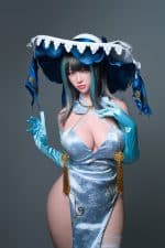 161cm (5.28ft)  Busty Silicone Asian Sex Doll with Gel Breasts , Real Skin Texture - Image 14